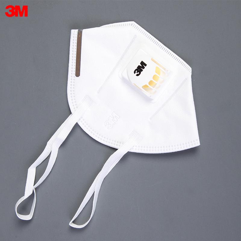 3M 9501V+ Comfortable KN95 Protective Mask with Anti-Smog, Anti-Dust, and PM2.5 Particle Protection 9502V+