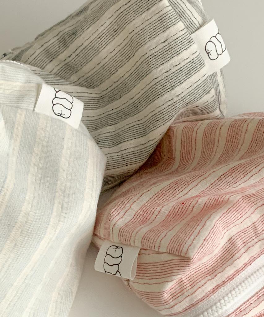 Nuaname Oga Striped Storage Peddler Pouch 3 Colors