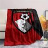 1PC Custom Name Afc Bournemouth Patterned Flannel Blanket Suitable For All Seasons for Home Decor Warmth and Comfort Gifts Holiday Present