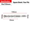 1Pcs 110-500mm SDS Plus Masonry Drill Bit Electric Hammer Drill Bit  For Rotary Hammer Drilling
