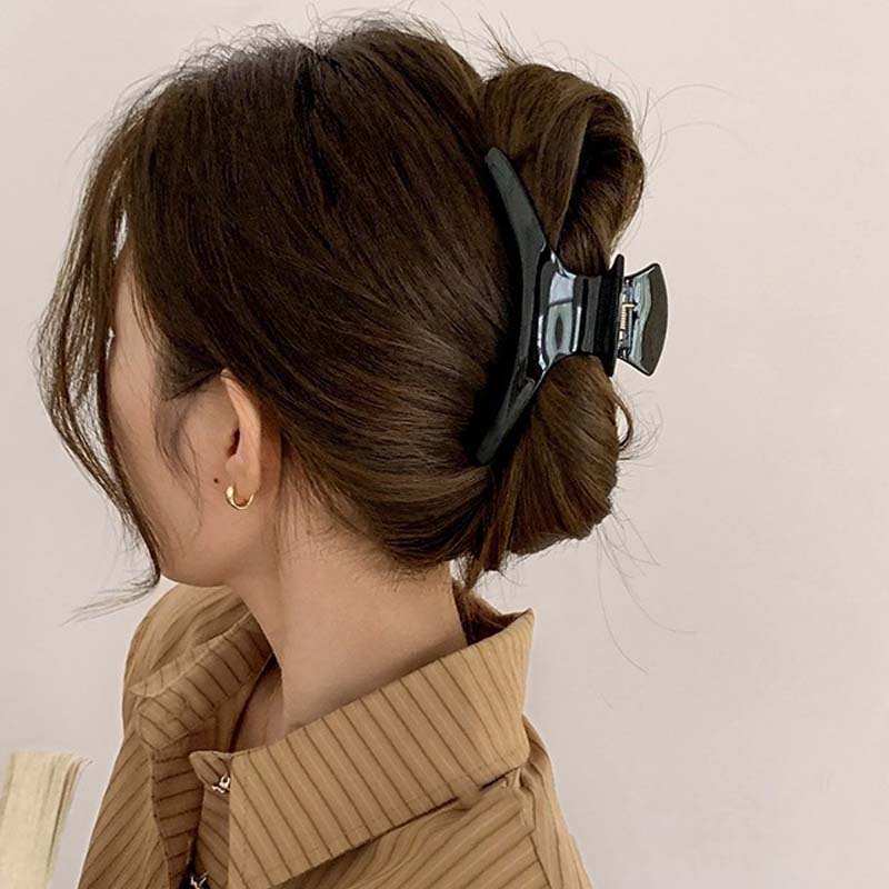 Modische Haarspange aus Acetat, koreanische Haarspangen mit Leopardenmuster für Frauen, große Haarnadel, Haifisch-Clip, Haar-Accessoires für weibliches Temperament