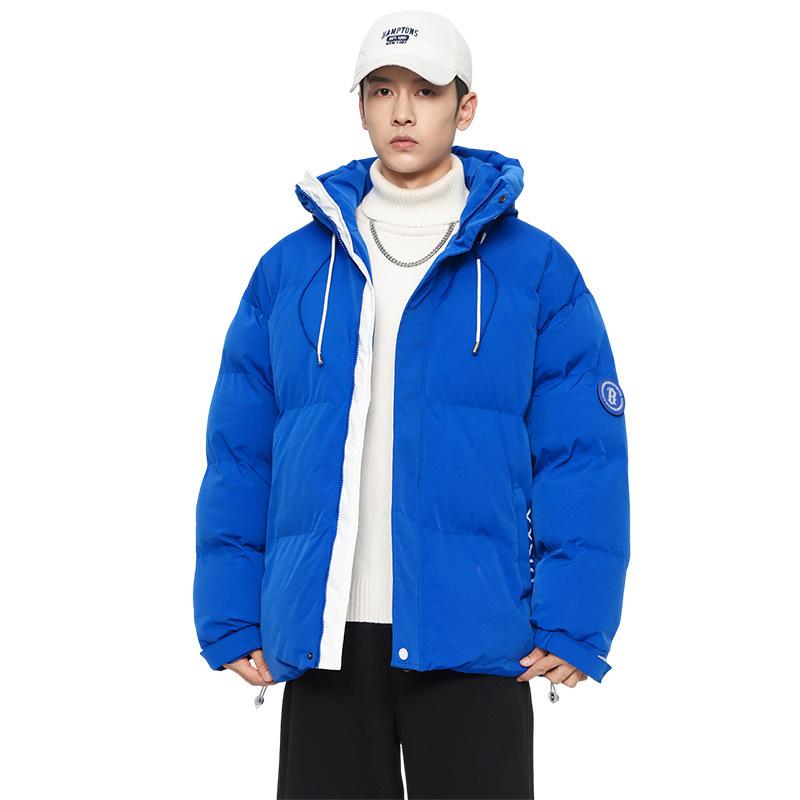 Men's Loose Casual Cotton Jacket Long Hip-Length    Warm Winter Daily Coat