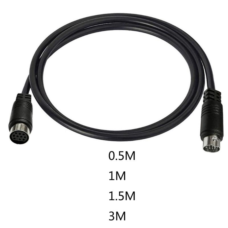 3/1.5/1/0.5m S-video Cable Male To Female 10Pin Mini DIN Computer Connector TV Cable For Projector VCR DVD Nickel Plated