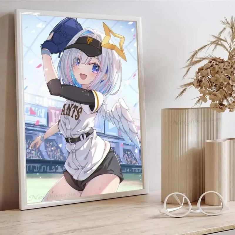 Amane Kanata Hololive Vtuber Anime Poster  Waterproof Art Print for Coffee House Bar Room Wall Decor  Pc Premium Quality