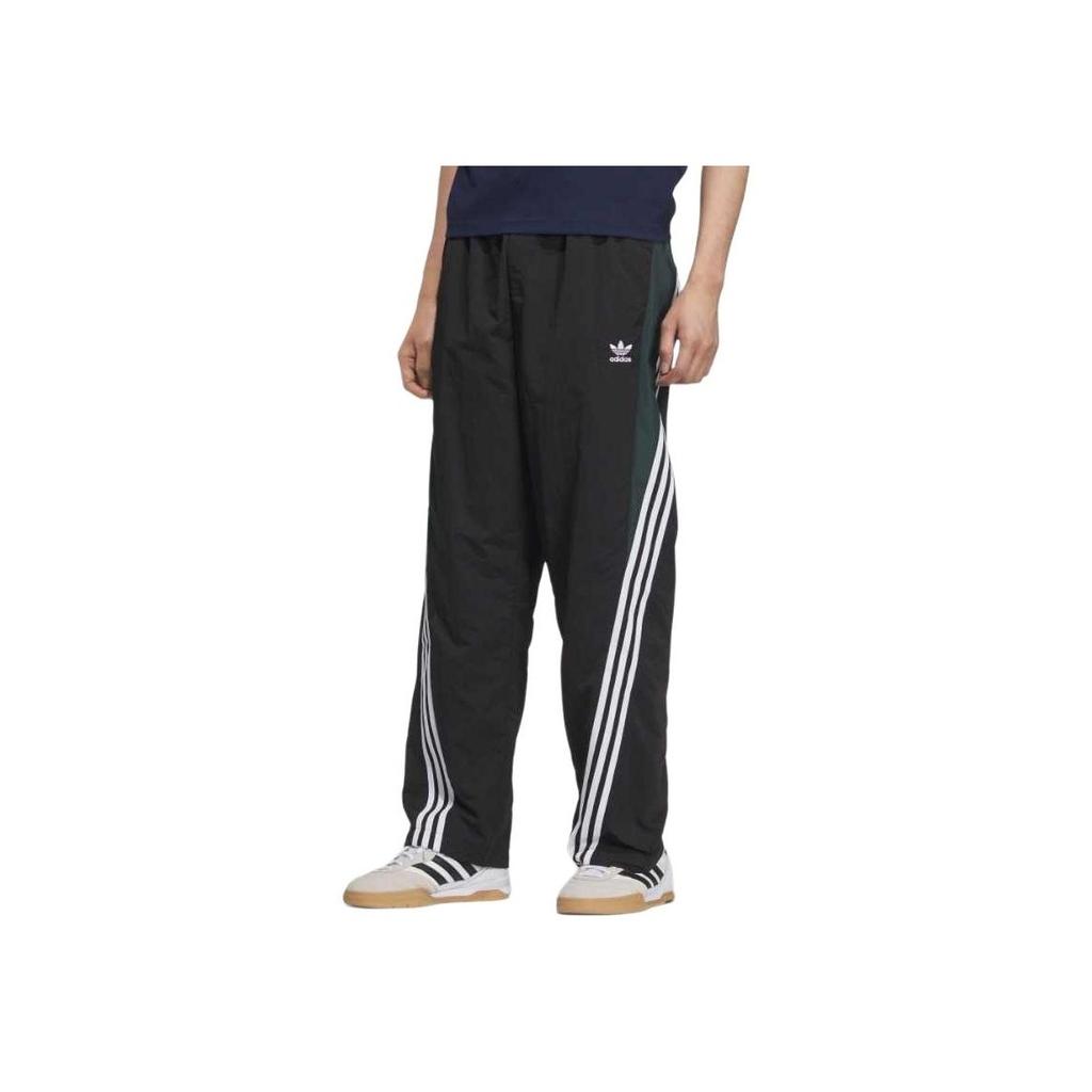 Adidas Originals Ss25 Track Pant Logo Stripe Sports Casual Pants Men Pants Black KC3132