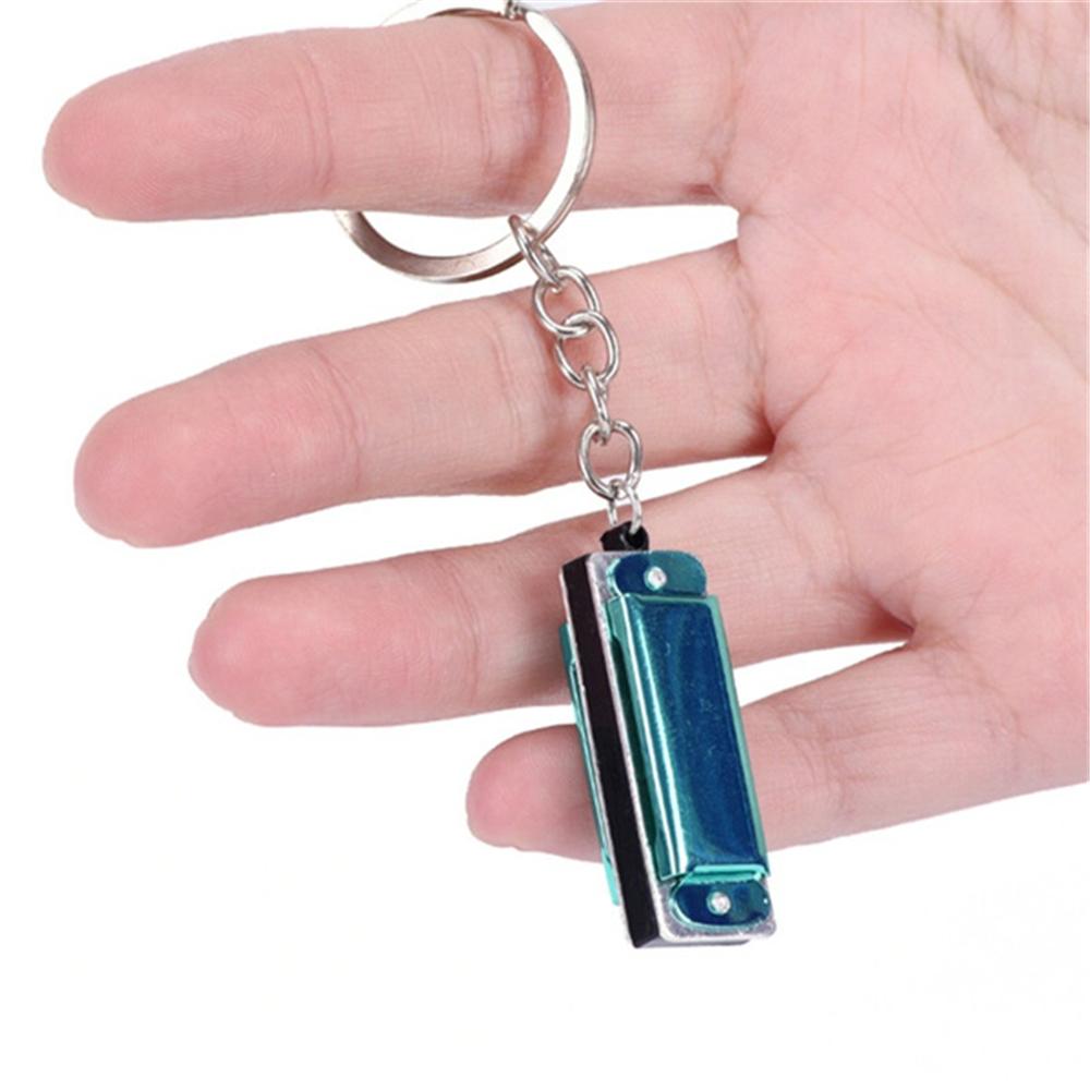 Shaped Woodwind Instruments Harmonica Keychain Keys Holder Harmonic Keyring Hanging Pedants