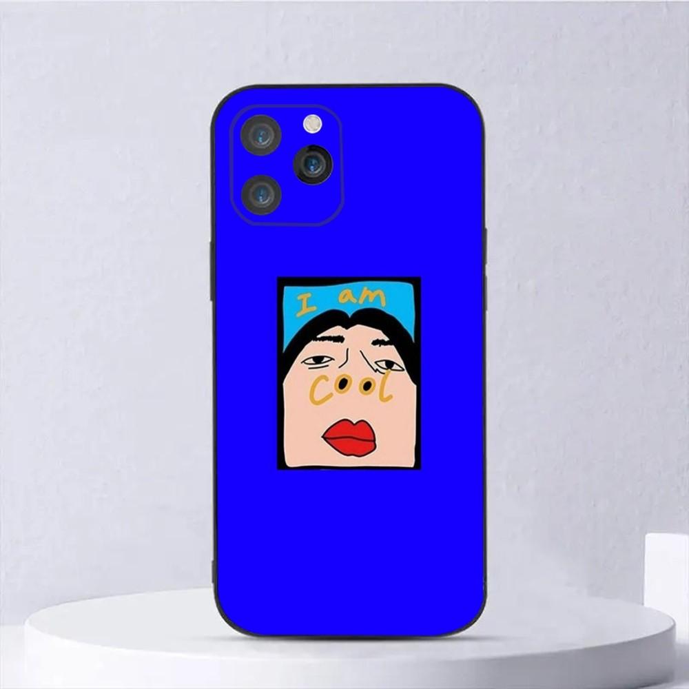 Funny I Am Cool Pattern Phone Case For iPhone 15,14,13,12,11,Plus,Pro Max,XS,X,XR,SE,Mini,8,7 Soft Silicone Black Cover