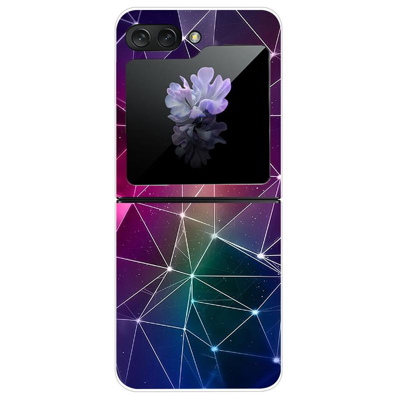 Für Samsung Galaxy Z Flip5 Hülle Harte PC-Handy-Rückabdeckung für Samsung Galaxy Z Flip 5 5G Hüllen 6,7'' ZFlip5 Niedliche Katze Funda Schale