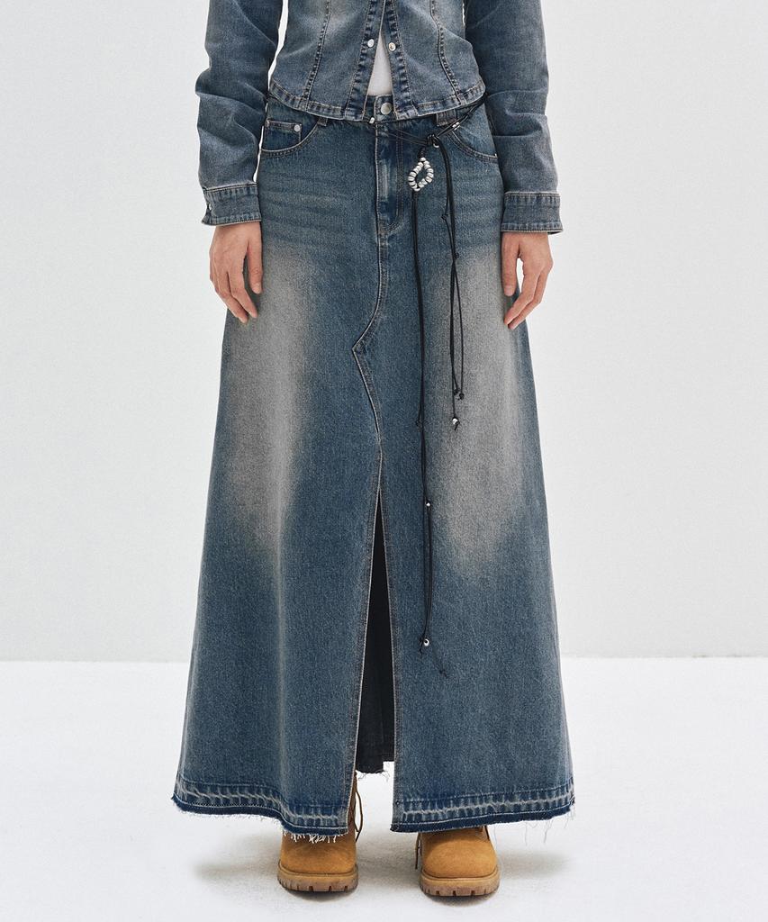 Deketeuumeon Maxi Skirt Dcsk006Blue