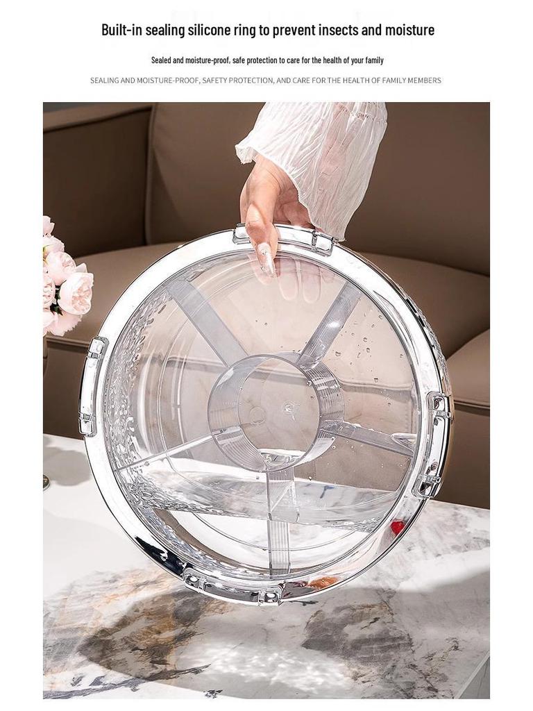 Large Capacity Sealed Snack & Fruit Tray for Living Room