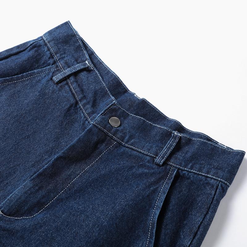Denim Pants Set Women Belt Lapel Buttons Shirt High Waist Wide Leg Trousers Sets Lady Vintage Single Breasted Top Suit Female