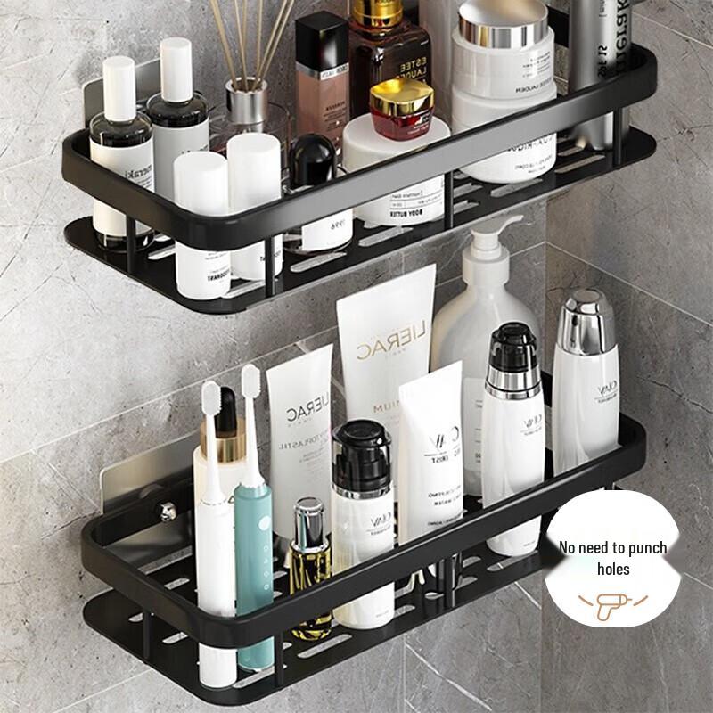 Shangmeida Wall-Mounted Space Aluminum Bathroom Shelf