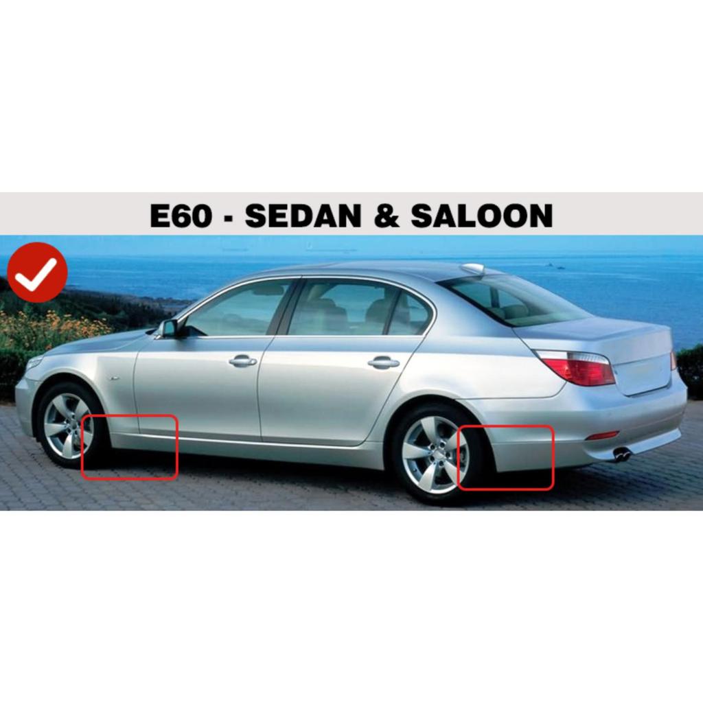 4PCS Splash Guards Mudguards Compatible with BMW 5 SERIES E60 4-Door Sedan 2004 2005 2006 2007 2008 2009 2010