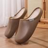 Fashion Cotton Slippers for Men Women Winter Casual Home Shoes with Fur Indoor Outdoor Waterproof Warm Plush Shoes Couple Slides