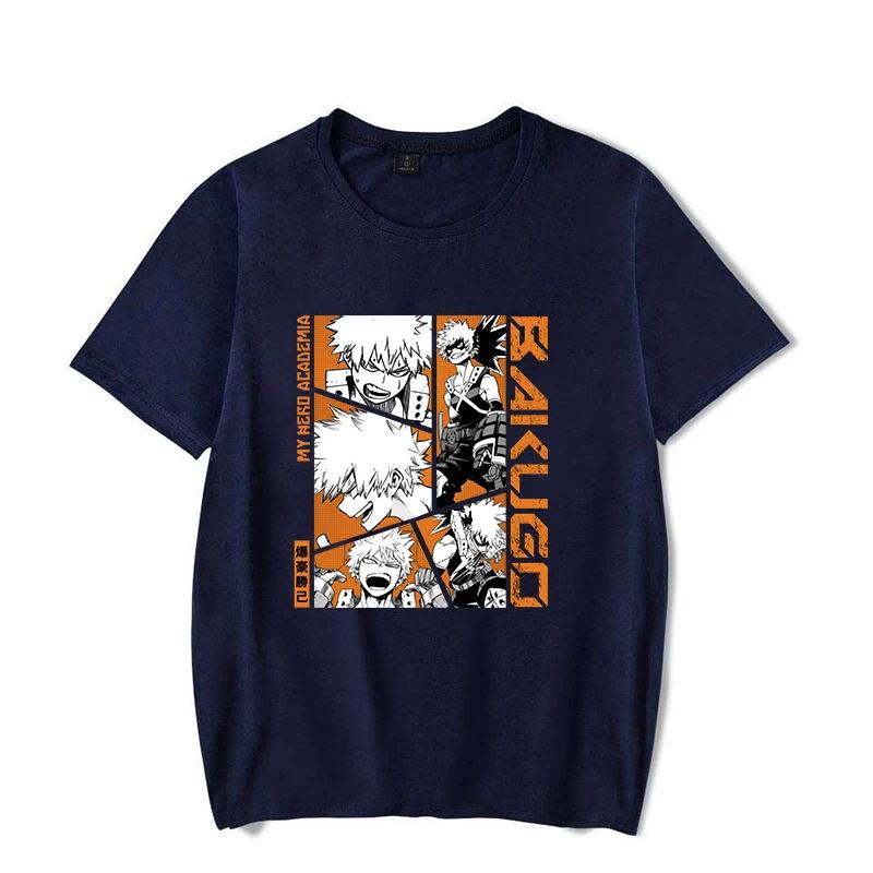 Tricouri Noi Anime Bakugou Katsuki Imprimate pentru Femei Bărbați Tricou de Vară Personalitate Casual Mânecă Scurtă Gât Rotund Topuri T-shir