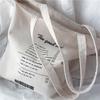 Borsa a tracolla in tela di grande capacità Borsa a tracolla riutilizzabile in tessuto di cotone per borse da spiaggia da donna
