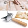 Anti Slip Handle Dumpling Making Tools Effort Saving Stainless Steel Material Dumpling Skin Mold No Burrs Efficient