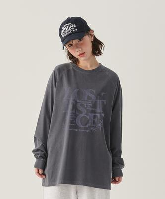 ESCAPEFROM Sketch Lost Logo Print Oversized Pigment Long Sleeve [4 Colors]