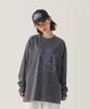 ESCAPEFROM Sketch Lost Logo Print Oversized Pigment Long Sleeve [4 Colors]