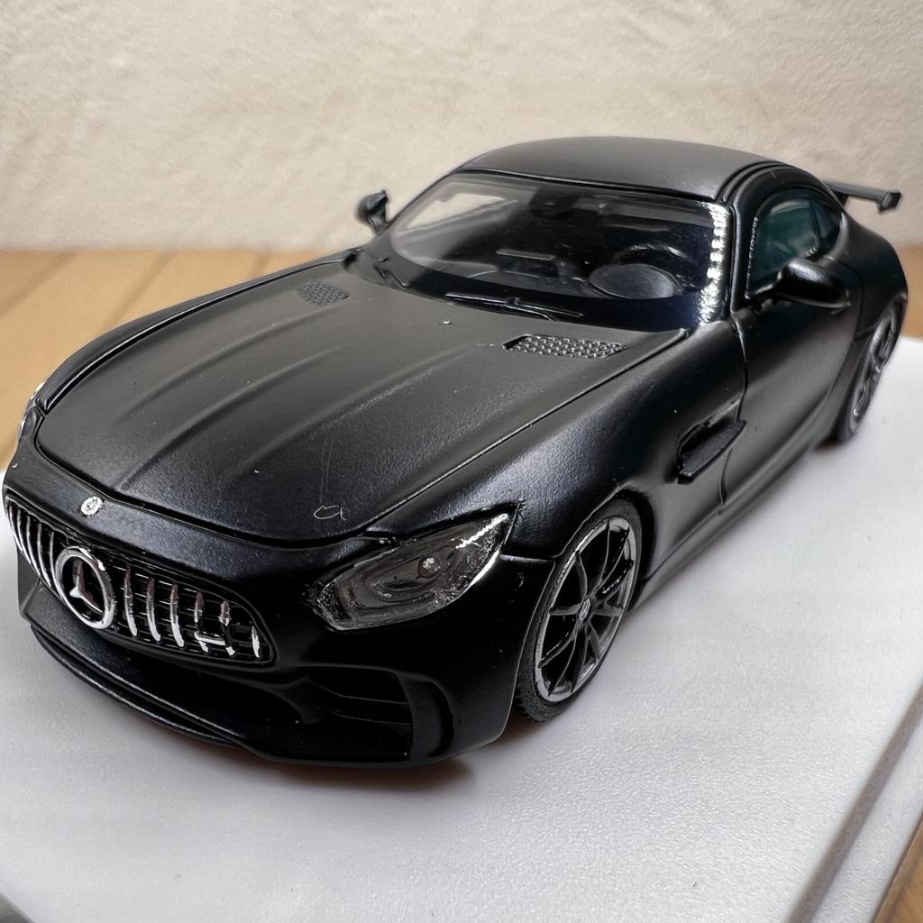 Diecast MJ 1:64 Scale Mercedes-Benz AMG GTR Supercar Alloy Car Model Collectible Toy Gift Souvenir Display Ornament