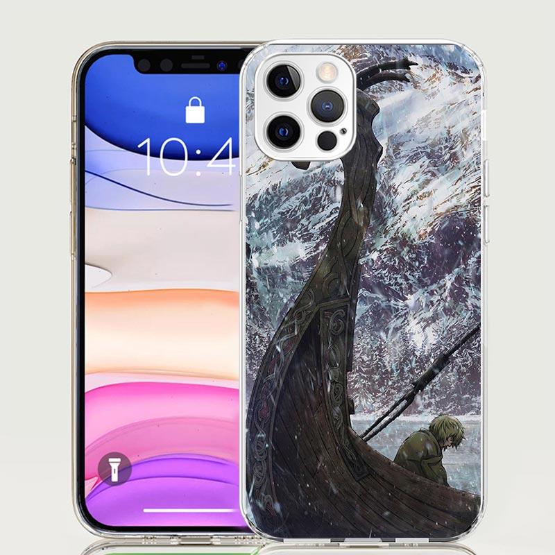 Vinland Saga Phone Case For Apple iPhone 17 Air 16 15 Plus 14 + 13 Mini 12 11 Pro Max 7 8 SE 16Max Soft Shell Cover Coque 17 Air
