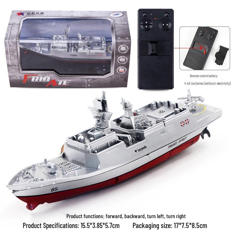 Motoscafo Telecomandato Wireless 2.4G - Portaerei Elettrico per Bambini con Design Impermeabile