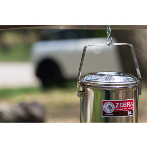 ZEBRA Stainless Steel Loop Handle Billy Can Pot, 10cm, 1516100