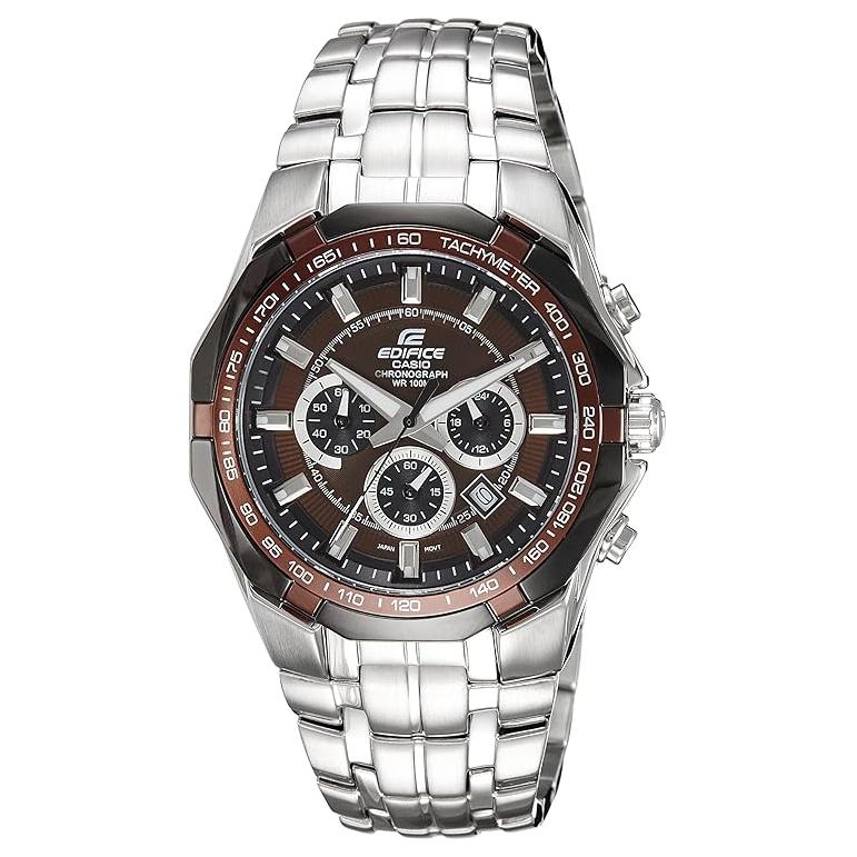 CASIO Men EDIFICE 46mm Coffee Watch EF-540D-5AV EF-540D-5AV Coffee Watch Dial