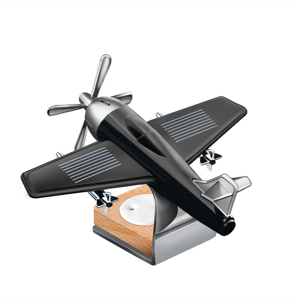 Can Turn When There Is Sunlight Solar Energy Airplane Car Perfume Decoration Interesting Ornaments Interior Decorations Toys