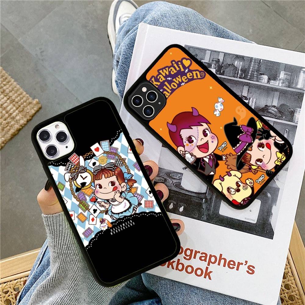 Fujiya Milky Peko-Chan Handyhülle Silikon PC+TPU Für Für IPhone 11 12 13 14 15 16 Plus Pro Max Hülle