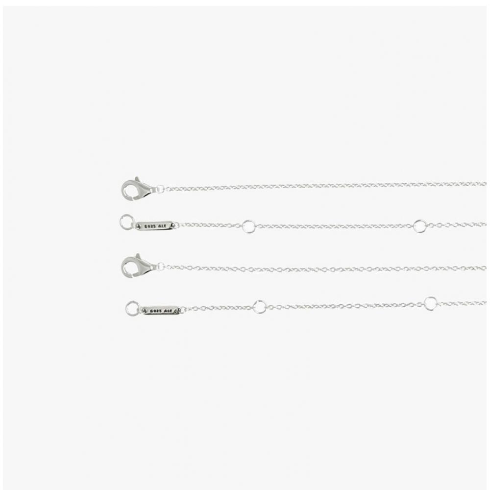 Pandora 393207c00 Moment Forever   Always Splittable Heart Collier Layered Silver Necklace