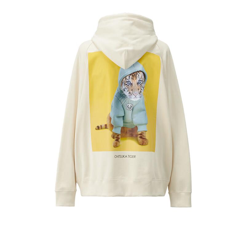 Onitsuka Tiger Hooded Raglan Animal Print Long Sleeve Sweatshirt Unisex sweatshirt Off-White 2183B308-700