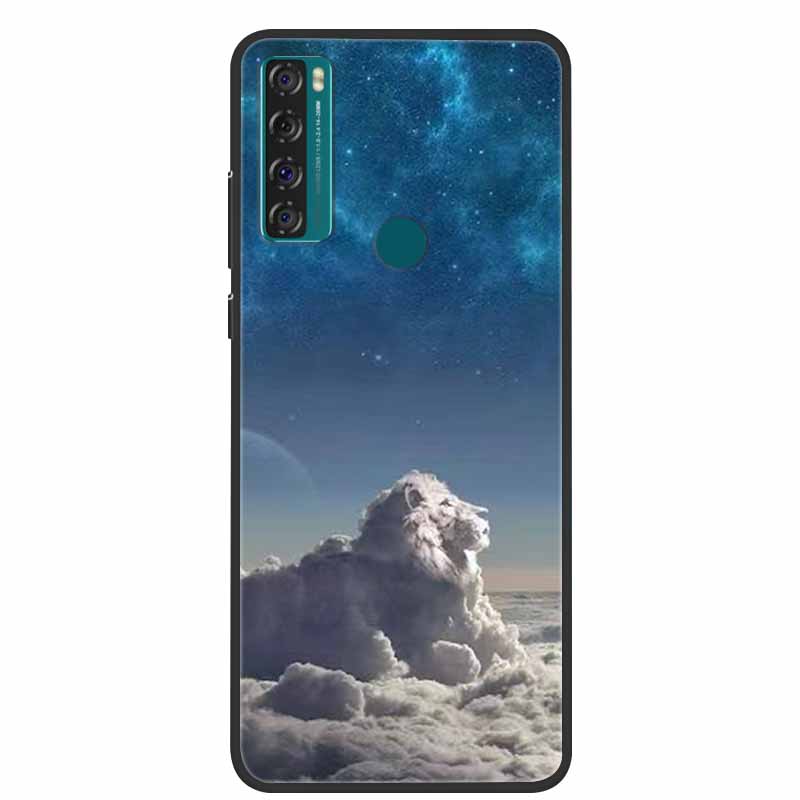 Para TCL 20 SE Funda 205 de silicona suave Funda de dibujos animados para TCL 20B 6159K Funda trasera para TCL 20 R 5G 20SE Fundas de moda TPU Funda
