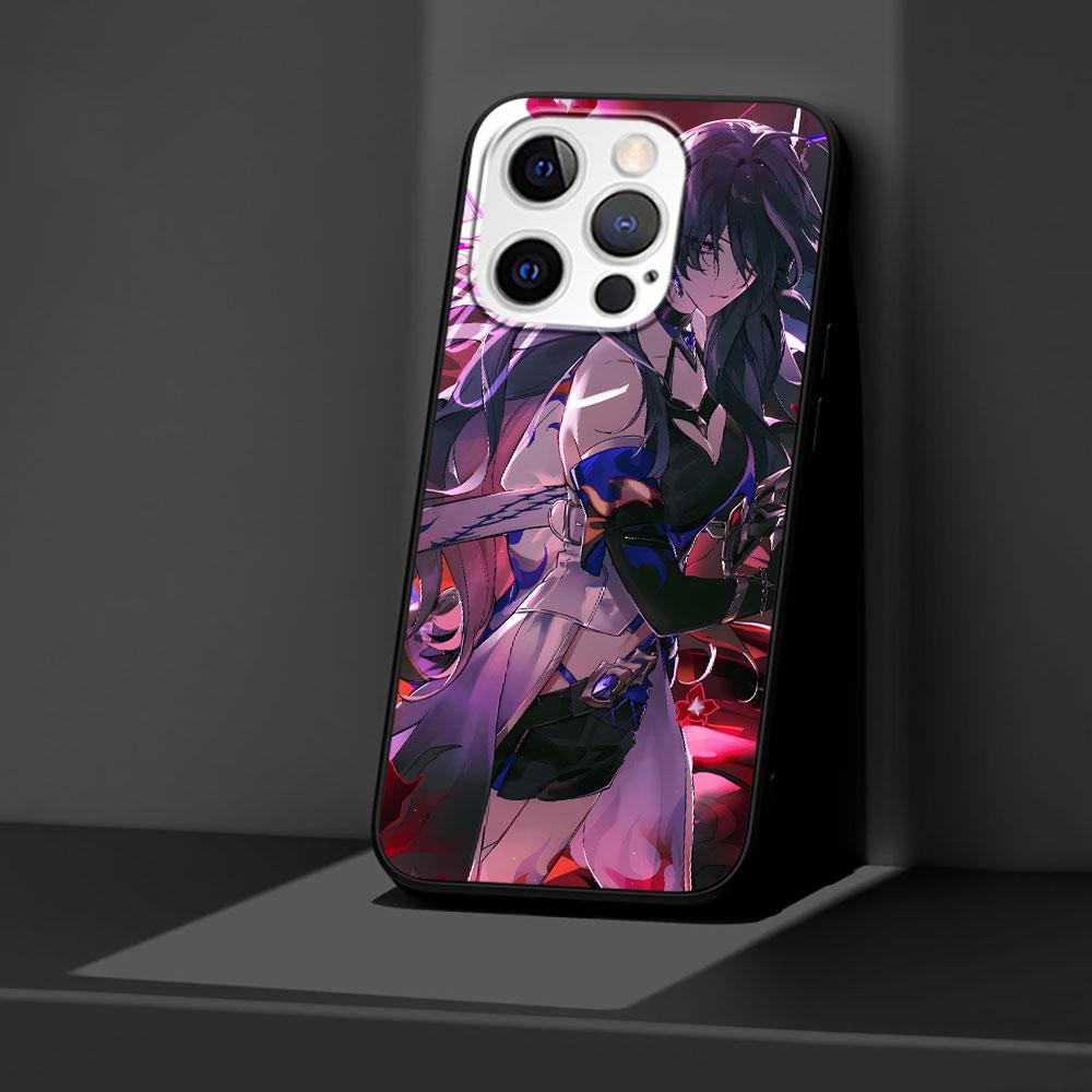 Honkai Star Rail Acheron Case for Apple iPhone 14 11 7 SE 2020 8 X XS 13 12 Mini XR 15 Pro Max Silicone Black Soft Phone Cover