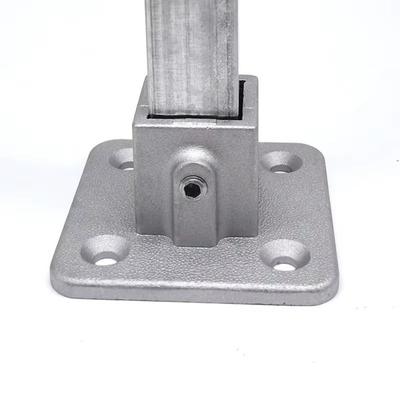 Tubo Cuadrado 20x20mm 30mmx30mm Aleación de Aluminio Esquina Cuadrada de Tres Vías 25x25mm Abrazadera Fija para Tubo Junta Fija para Tubo con Tornillo de Fijación a Juego