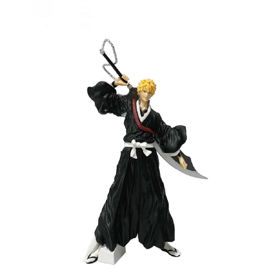 21cm Bleach Anime Figure Kurosaki Ichigo Action Figure Aizen Sousuke/Hitsugaya Toushirou Figurine PVC Model Collection Toy Gifts