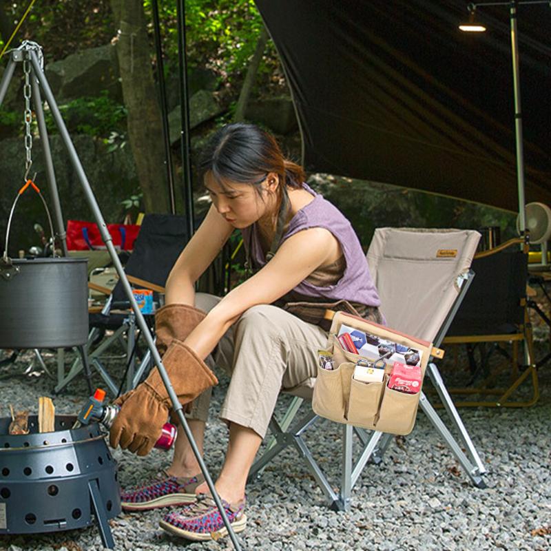 Campingstuhl Armlehnen Organizer 1 Stück Hängende Aufbewahrungstasche Multifunktionale Seitentasche Für Outdoor-Ausrüstung Zubehör Zubehör
