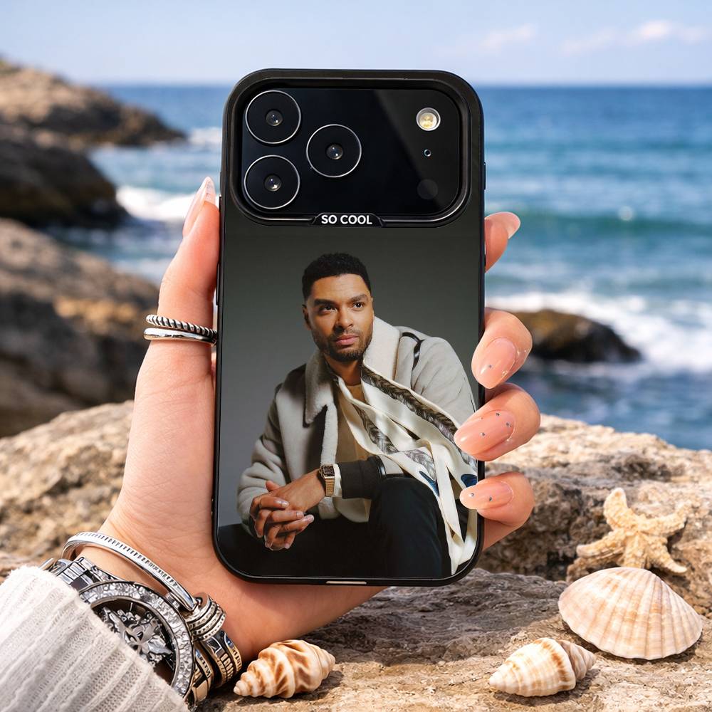 Dashing Rege-Jean Page Phone Case For iPhone17,16,15,14,13,12,11,Pro,MAX Gray Matte Silicone Black Cover iPhone13PRO