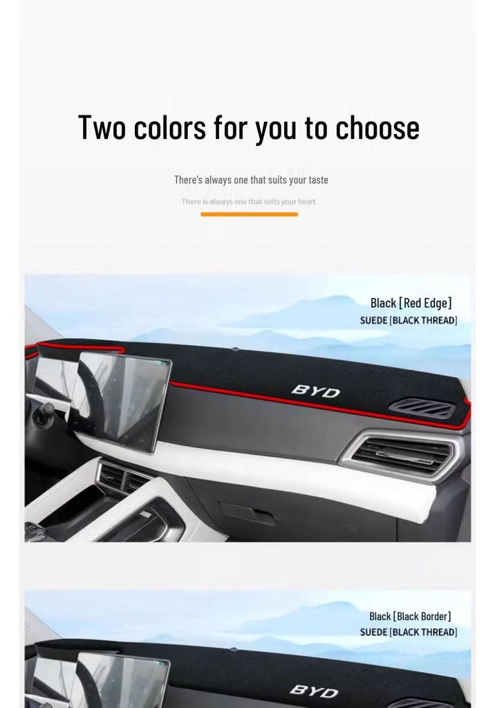 BYD Yuan UP Dashboard Sun Protection Pad - Glare Blocker & Heat Insulation Shade