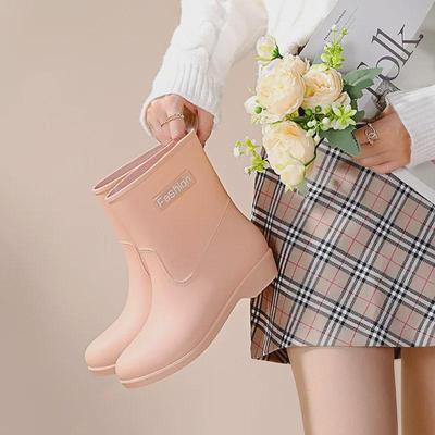 Kurze, rutschfeste Regenstiefel für Damen – warmes Baumwollfutter für die Verwendung in Küche, Kantine und Bad.