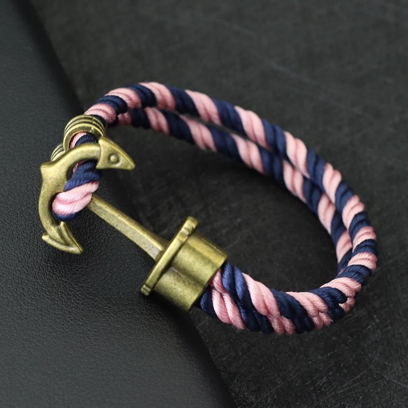 Viking Herenarmband Met Touw Dubbele Laag Makkelijke Haak Punk Sieraden Accessoires Voor Hem Piraat Nautische Armband Erkek Bileklik