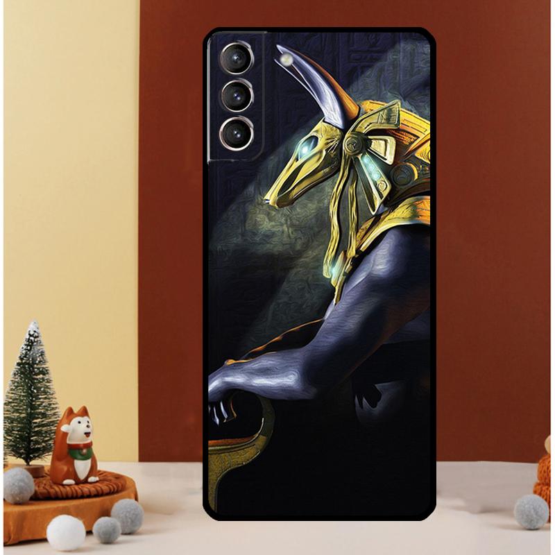 Egypt Nefertiti Anubis Ankh Case For Samsung Galaxy S23 Ultra S24 S22 Note 20 Ultra 10 Plus S8 S9 S10 S20 S21 FE Cover