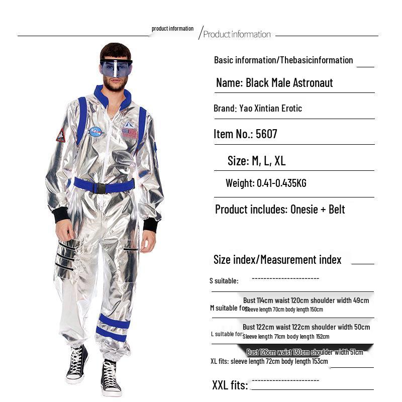 Astronaut Piloot Halloween Kostuum: Ruimtepak Rollenspel Outfit voor Kinderen en Volwassenen