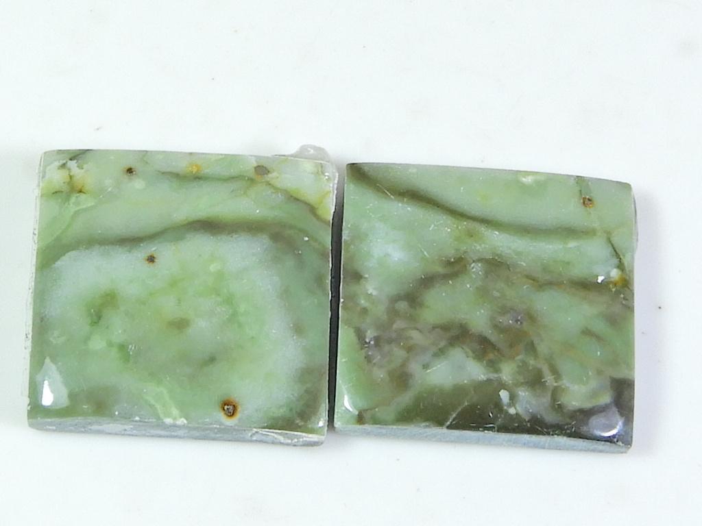 Natural Combo Jasper Matched Pair Octagon Cabochon Loose Gemstone 16X17X03MM SK-255