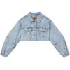 Levis Loose Casual Comfortable Short Sleeve Denim Jacket Women Jackets Light-Blue 003SY-0001