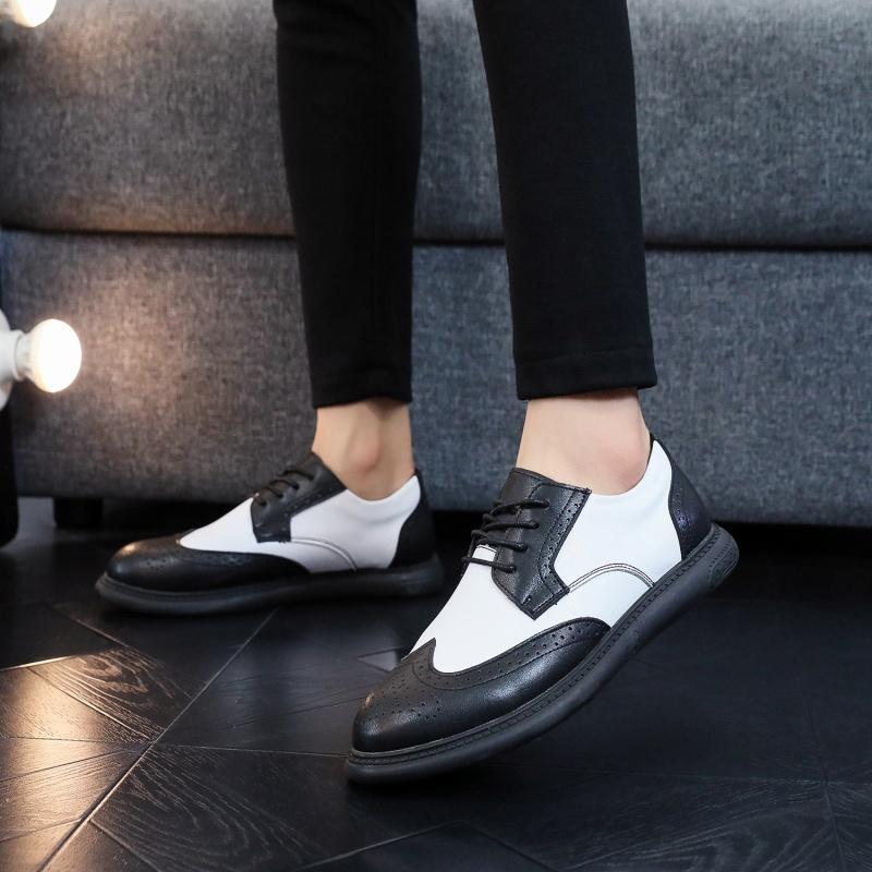 Fashion Lace Up Business Formal Dress Footwear Lace Up Male Derby Shoes Outdoor Walk Sneakers Classic Men's Casual Leather Oxfords Shoes