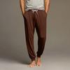 Men's Drawstring Pocket Cuffed Casual Pants Home Sleep Pants