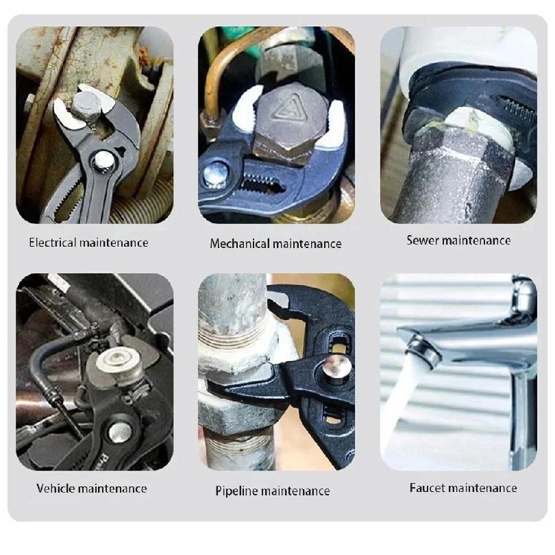 7 10 12 Inch Quick Adjust V Jaw Tongue Groove Pliers Universal Plumbing Pliers Water Pump Pliers for Plumbing Work
