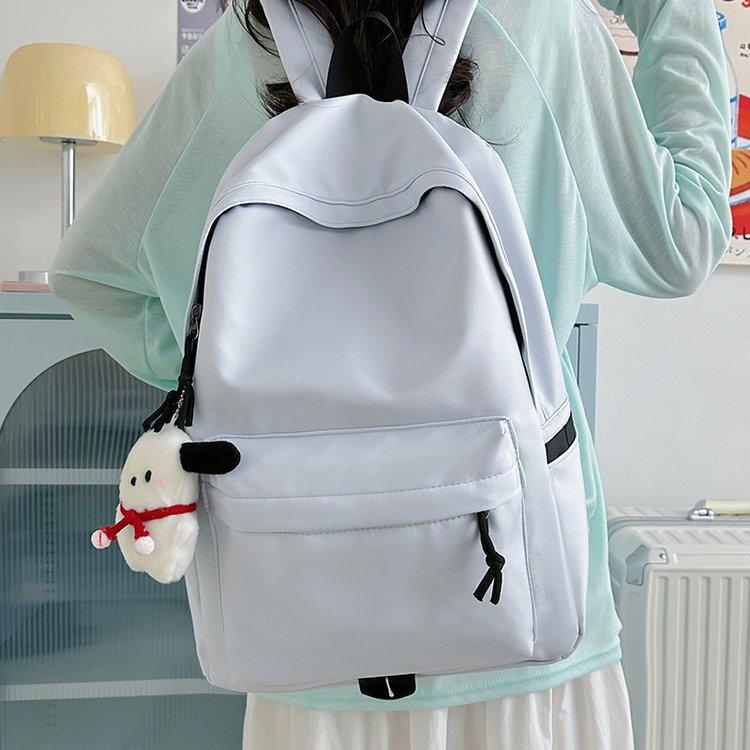 Schoolbag Backpack Simple Large Capacity Travel Men's Backpack Leisure Japanese Junior High School High School Student School Bag Versatile