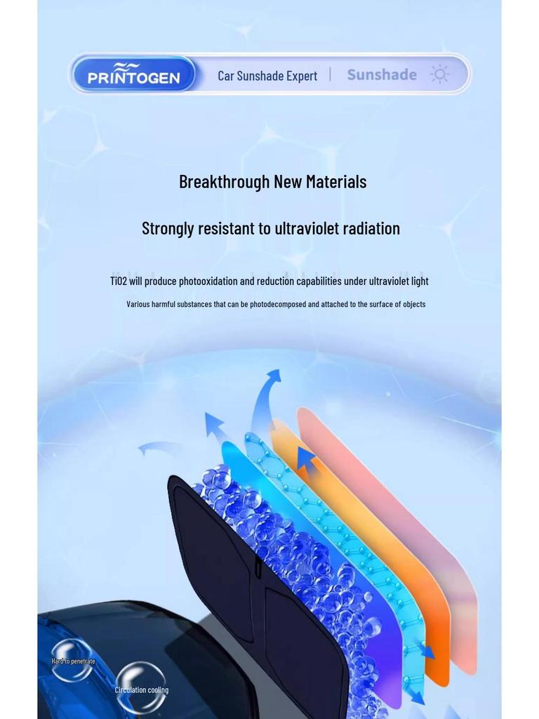 Haval Car Window Sunshade: Heat Insulation Umbrella for H6, Mythical Beast, Big Dog, H2H9, and F7 Front Windshields.